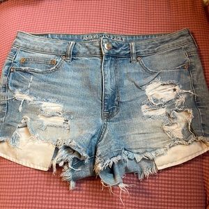 American Eagle high rise festival shorts